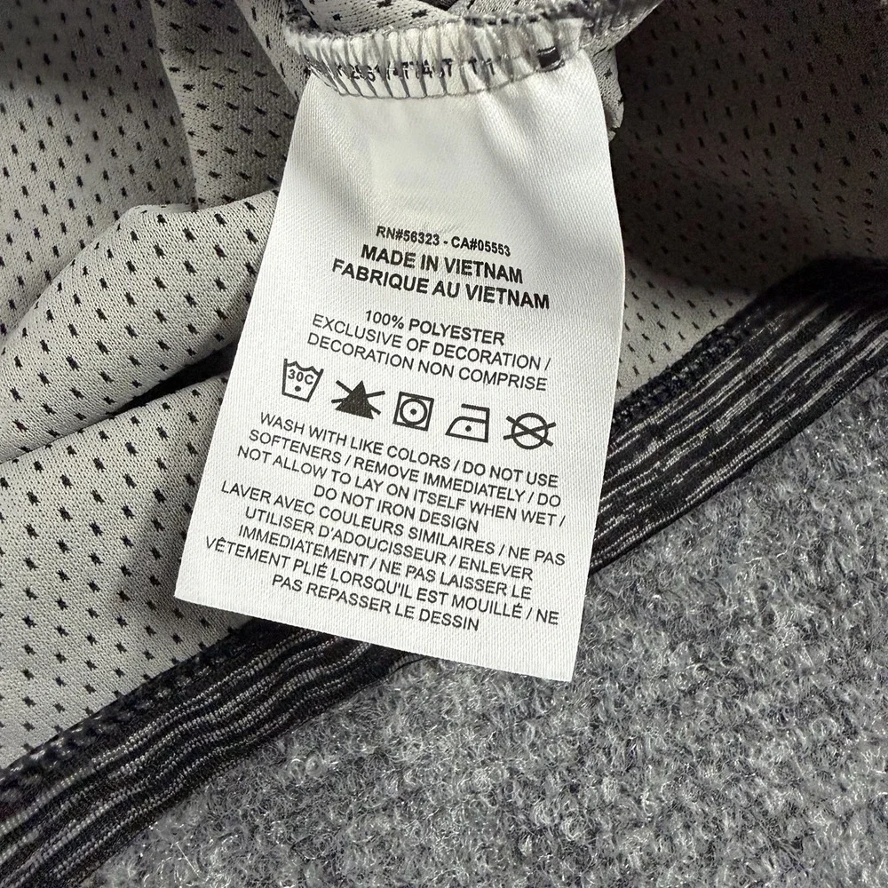 Nike Golf 1/4 Zip Pullover Mens XL Gray Striped Performance Coeurd Alene Victory